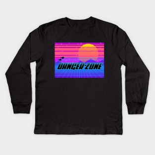 Danger Zone Kids Long Sleeve T-Shirt